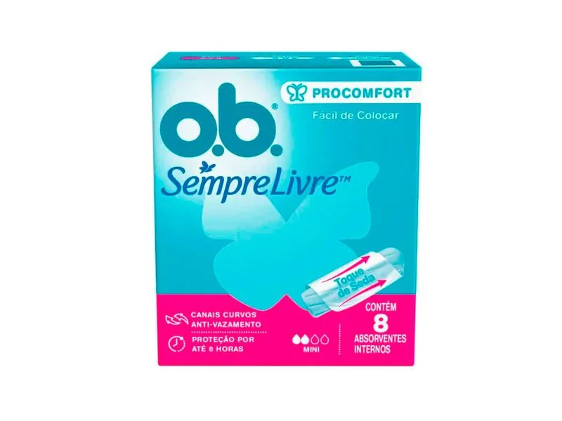 Absorvente Interno O.B Mini 8 Unidades