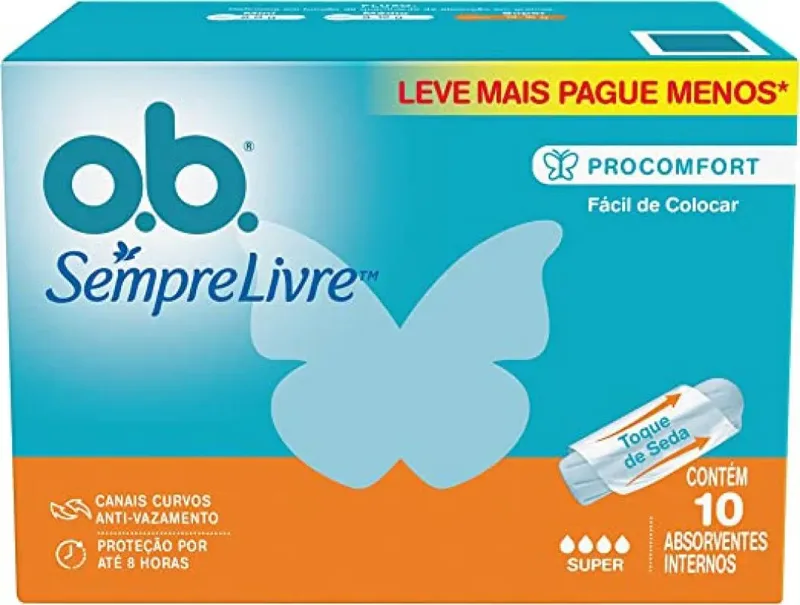 Absorvente Interno O.B Super 10 Unidades