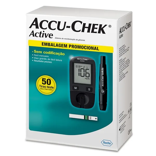 Accu-Check Active Kit 50 Tiras + Aparelho