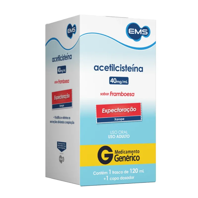 Acetilcisteina Xarope Adulto 120ml Ems