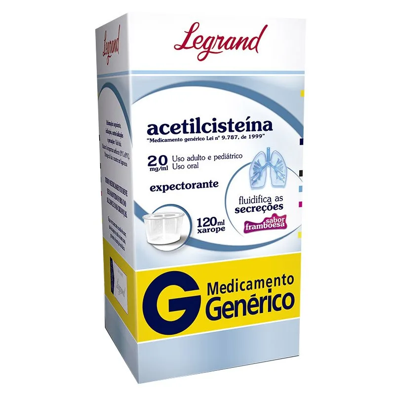 Acetilcisteina Xarope Pediátrico 120ml Legrand