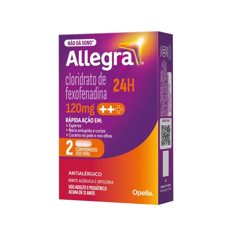 Allegra 120mg 2 Comprimidos