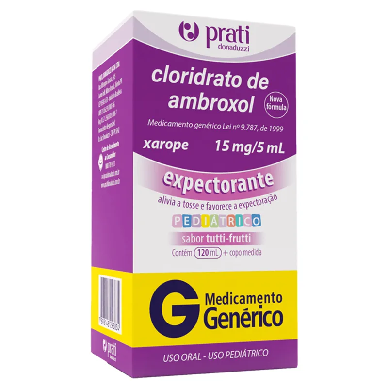 Ambroxol Pediatrico 15mg/5ml 120ml Prati