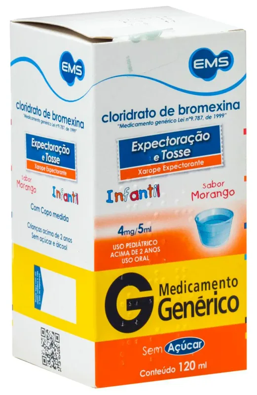 Bromexina Xarope Pediatrico 120ml Ems