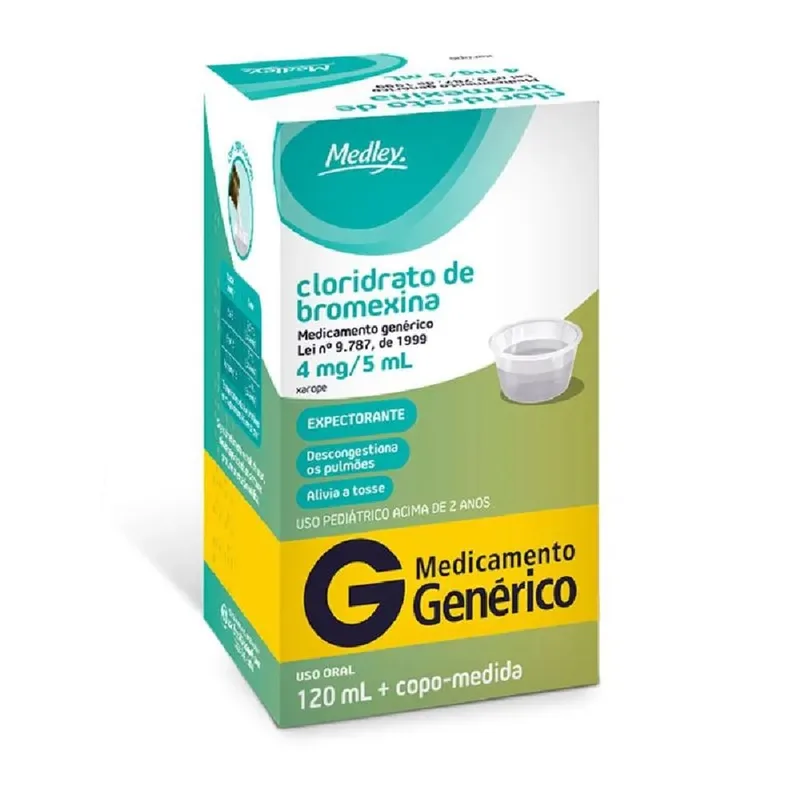 Bromexina Xarope Pediatrico 120ml Medley