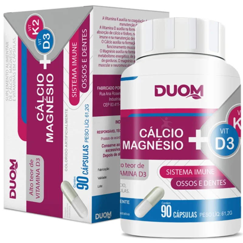 Cálcio+Magnesio 90 Cápsulas