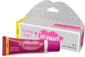 Carmed Glitter 3 Em 1 Cor: Rosa Metalico