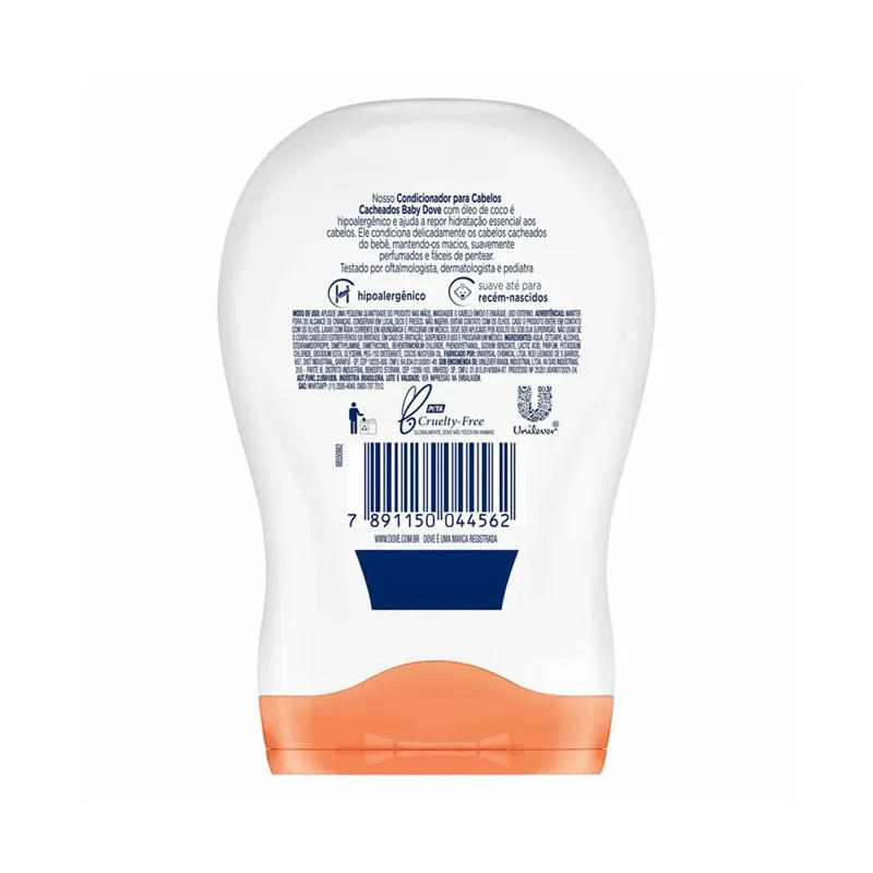 Condicionador Infantil Dove Baby Cabelos Cacheados Com Oleo De Coco 200ml