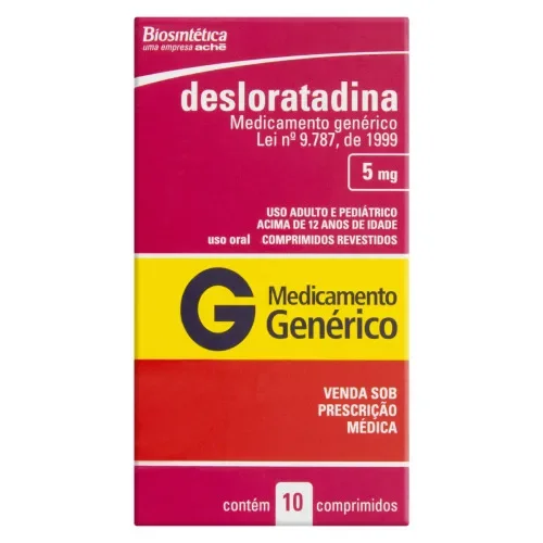 Desloratadina 5mg 10 Comprimidos Ache