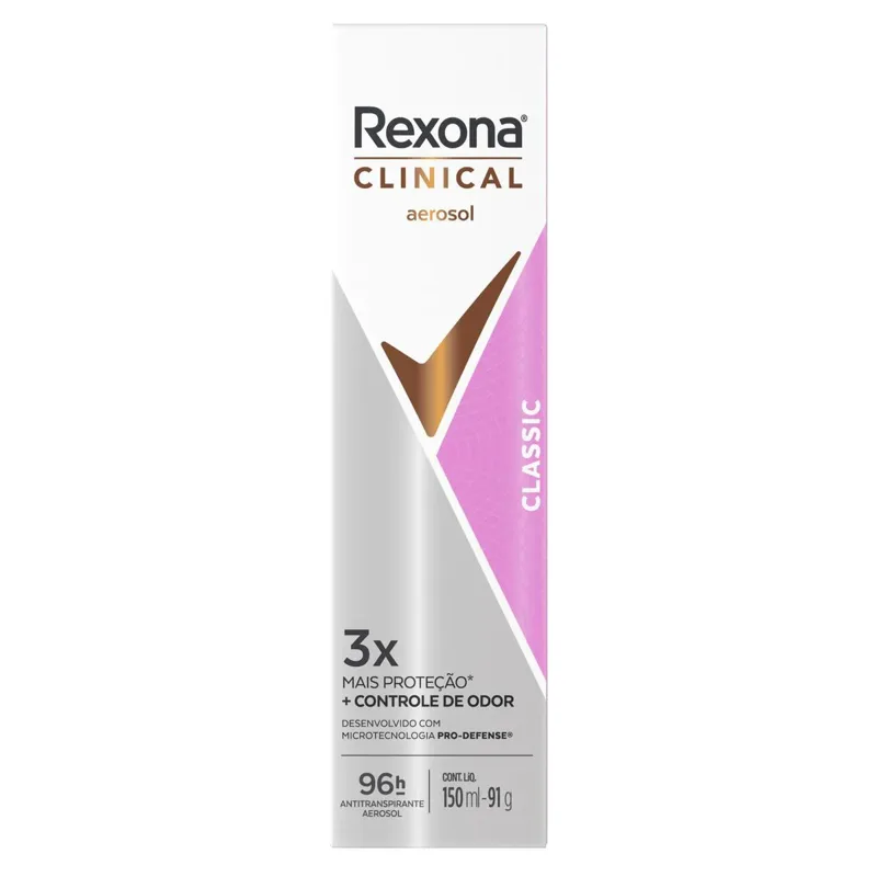 Desodorante Rexona Clinical Classic Aerosol 150ml