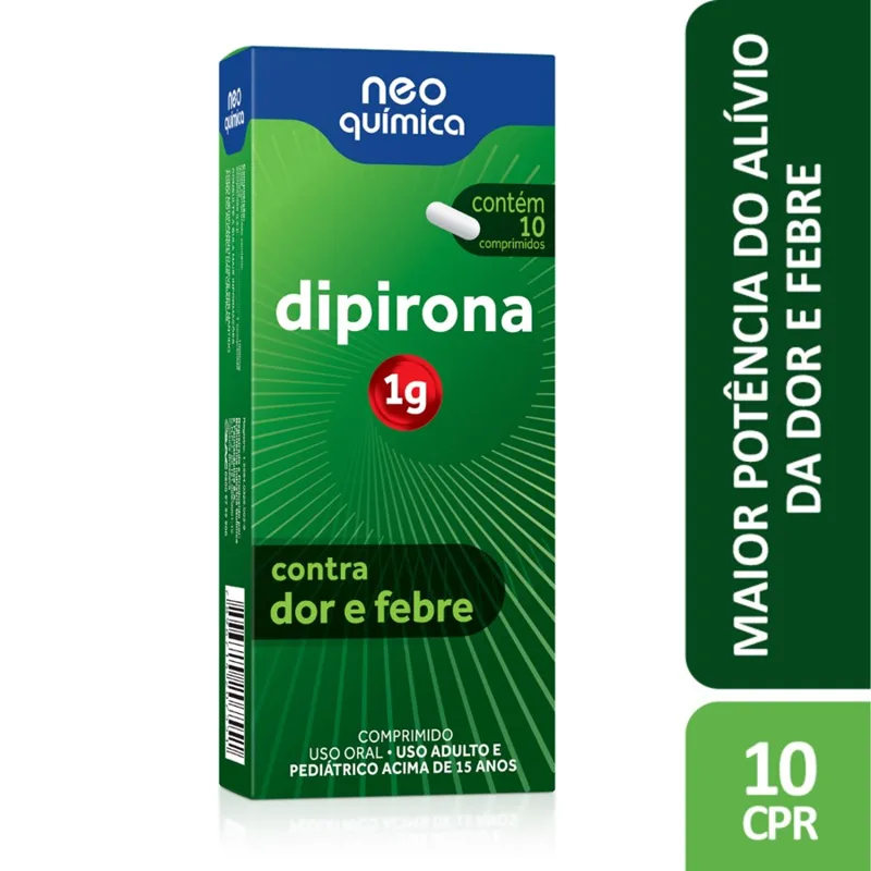Dipirona 1g 10 Comprimidos Neo Quimica