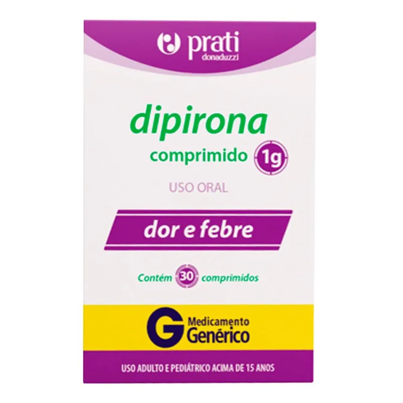 Dipirona 1g 30 Comprimidos Prati Donaduzzi