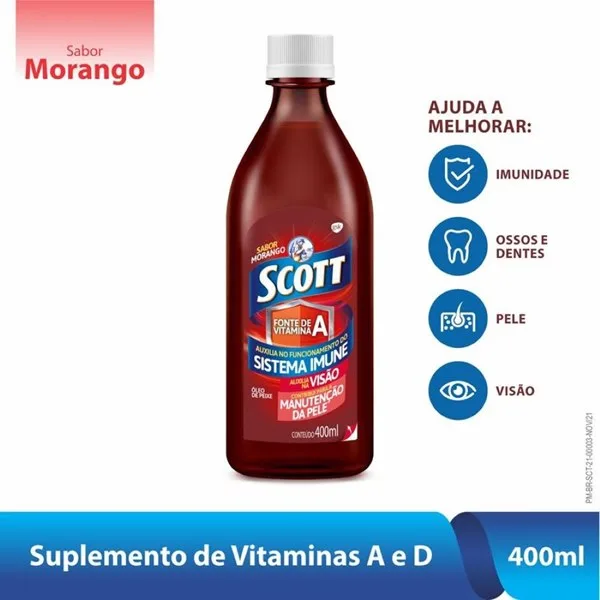 Emulsao Scott Morango 400ml