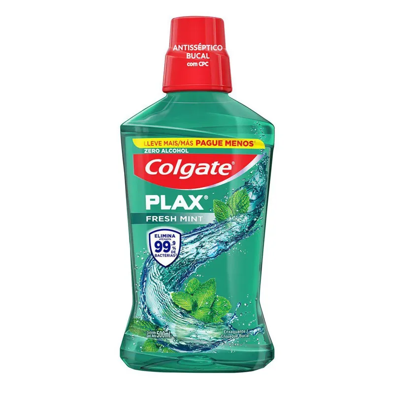 Enxaguante Bucal Colgate Plax Fresh Mint 500ml