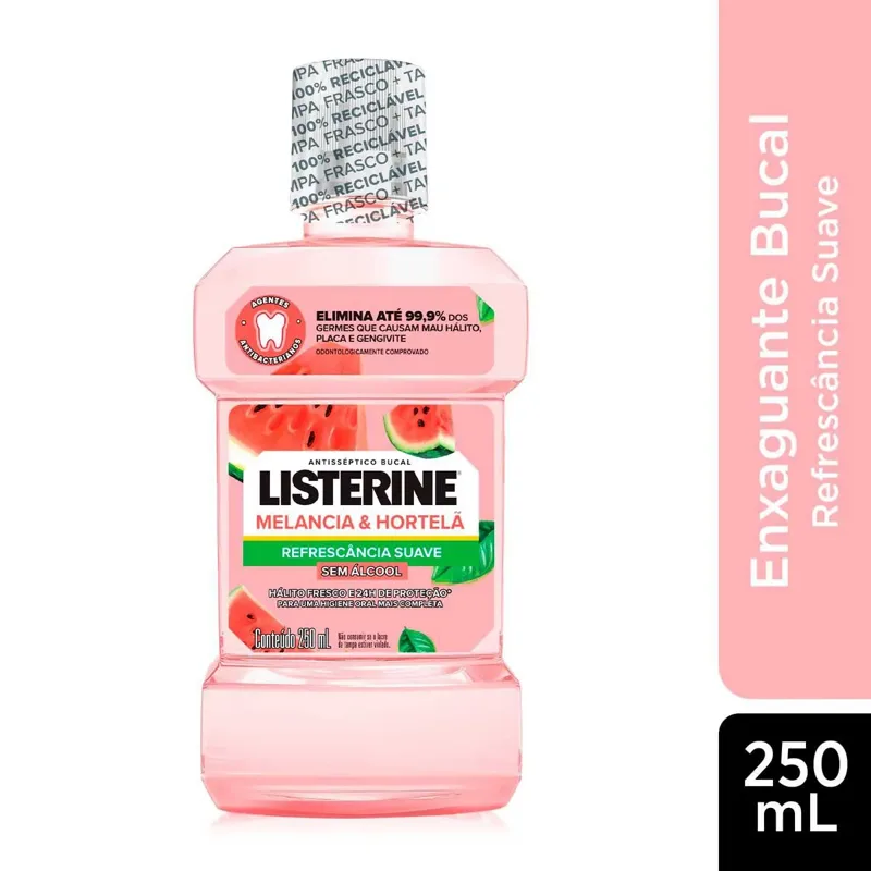 Enxaguante Bucal Listerine 250ml Melancia Hortelã