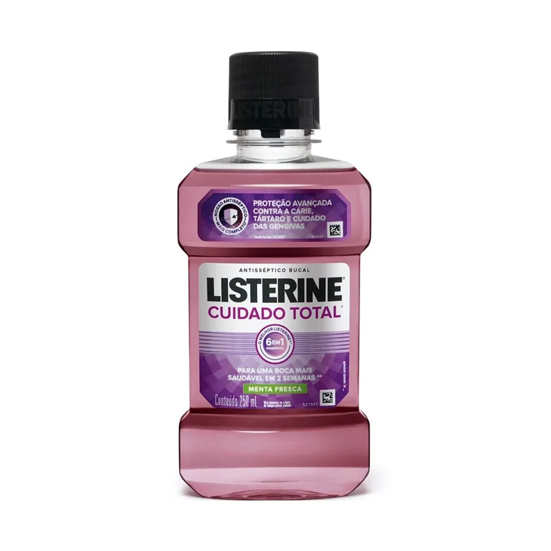 Enxaguante Bucal Listerine Cuidado Total Menta Fresca 250ml