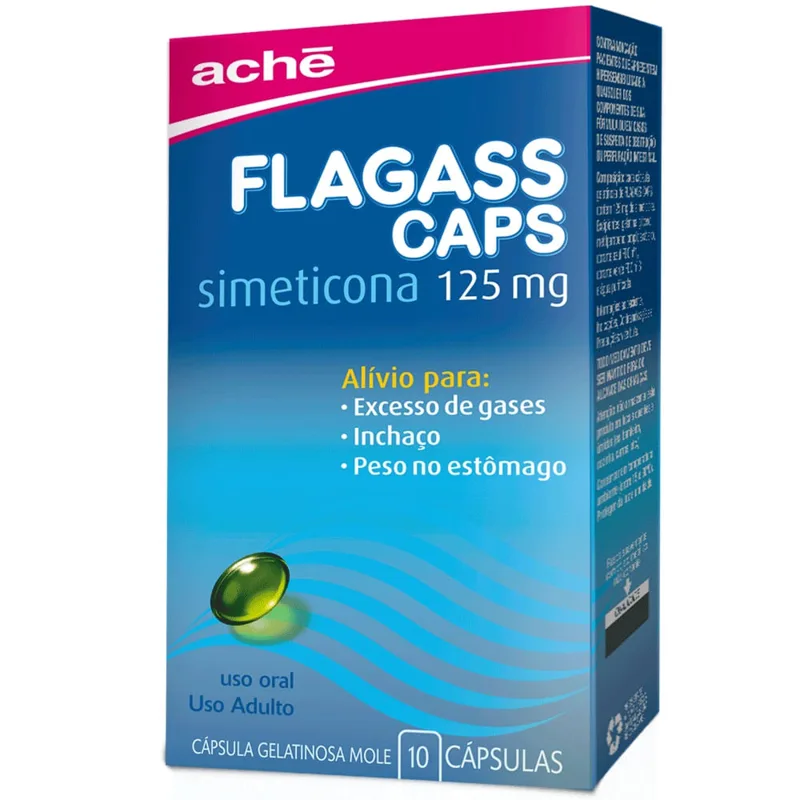 Flagass 125mg 10 Comprimidos