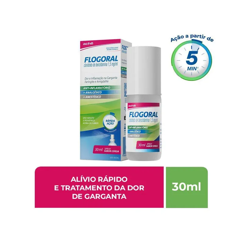 Flogoral Spray Cereja 30ml