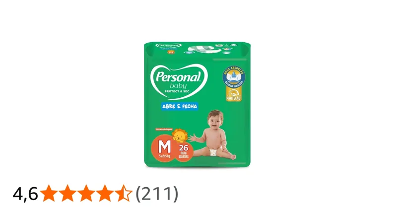 Fralda Personal Protect&Sec M 26 Unidades