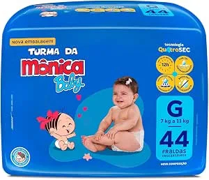 Fralda Turma Da Monica Mega G 44 Unidades
