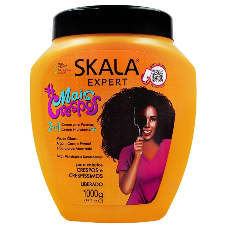 Hidratante Capilar Skala Expert Mais Crespos 2 Em 1 1000g