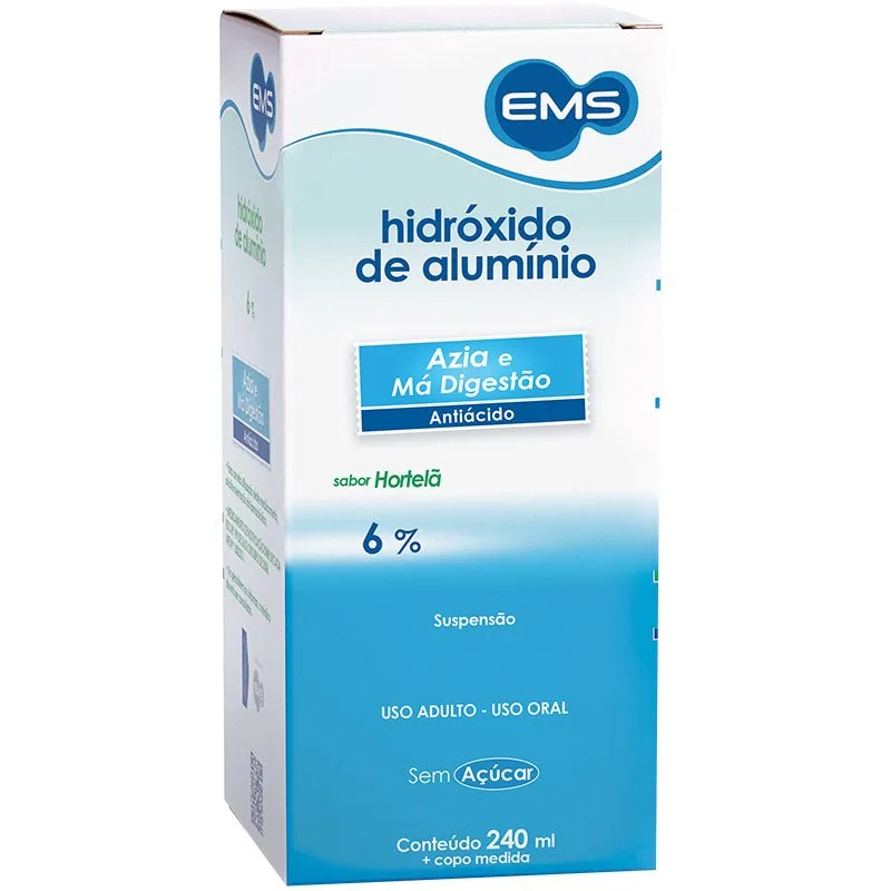 Hidroxido De Alumínio Suspensão 240ml Ems