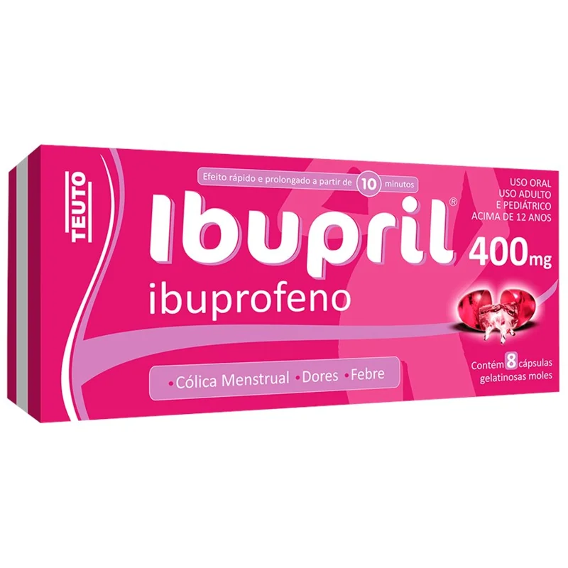 Ibupril 400mg Caps 8 Cápsulas Gelatinosas