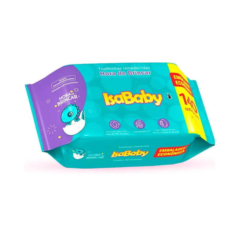 Isababy Toalha Umedecida 140 Unidades Flip Top