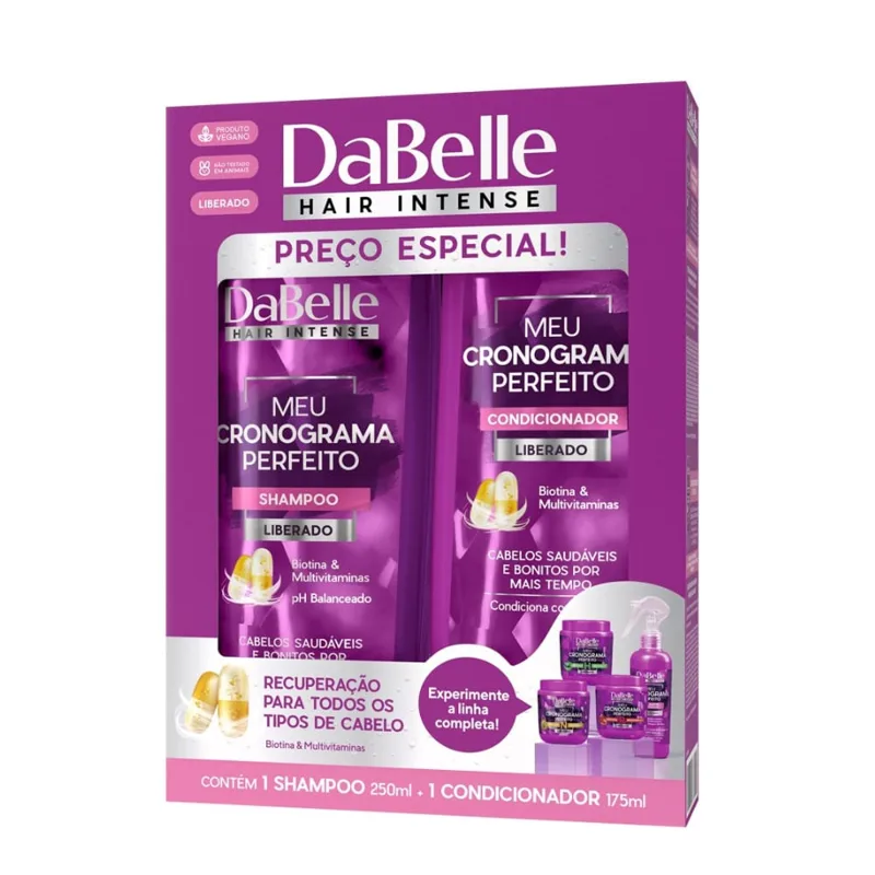 Kit Dabelle Shampoo Meu Crono Perfeito