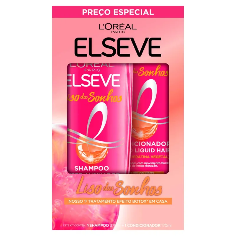 Kit Elseve Liso Dos Sonhos
