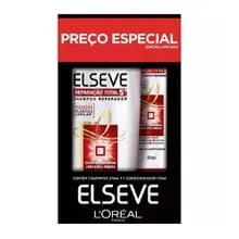 Kit Elseve Shampoo 375ml+Condicionador 170ml Reparação Total 5