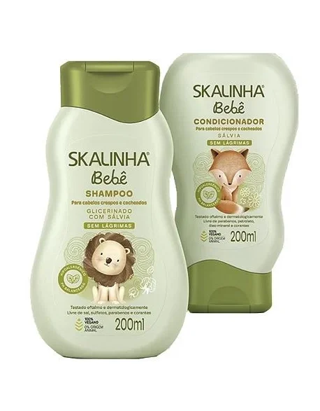Kit Infantil Skalinha Shampoo +Co 200ml Salvia