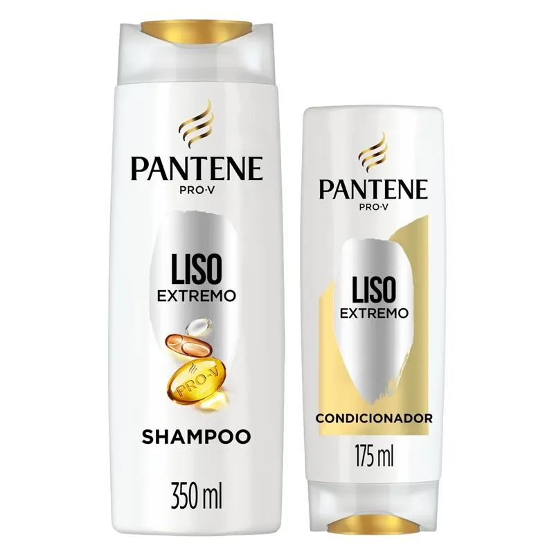 Kit Pantene Shampoo 400ml+Condicionador 175ml Liso Extremo