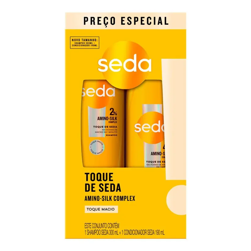 Kit Seda Toque De Seda Shampoo 300ml + Cond 190ml