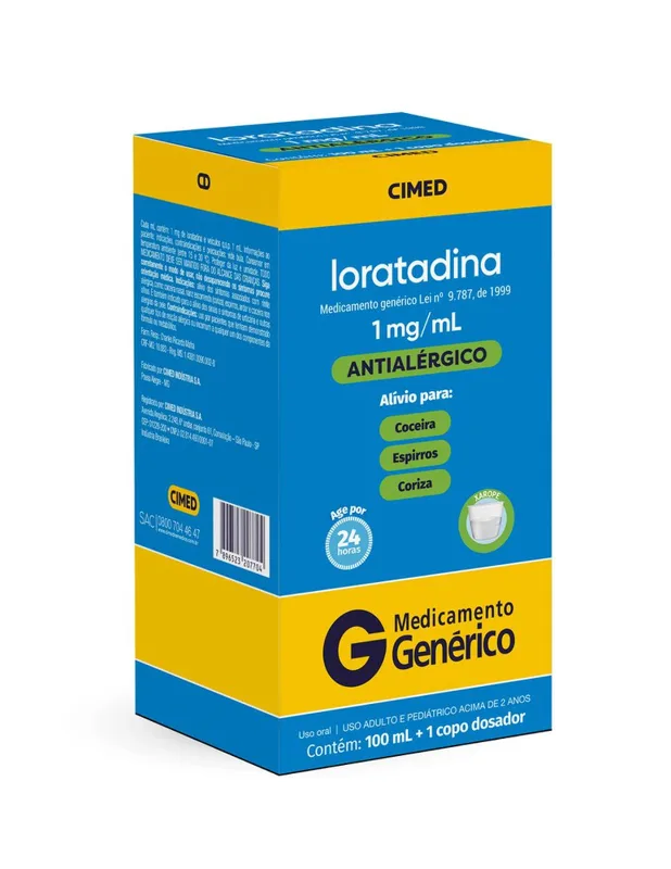 Loratadina Xarope 100ml Cimed