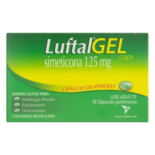 Luftal Max 125mg 10 Cápsulas Gelatinosas