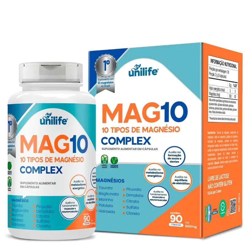 Mag10 10 Magnesios 660mg 90 Capsulas