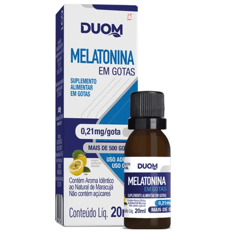 Melatonina 0,21mg Gotas 20ml Duom