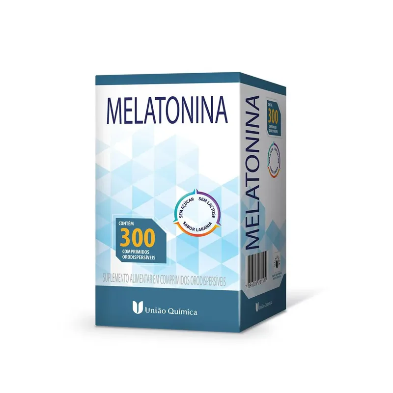 Melatonina 300 Comprimidos Orodispersivel Uniao Quimica