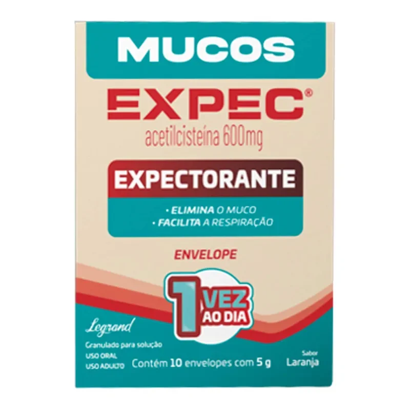 Mucos Expec 600mg Po 10 Env X 5g (Acetilcisteina)