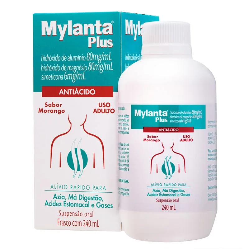 Mylanta Plus Morango 240ml