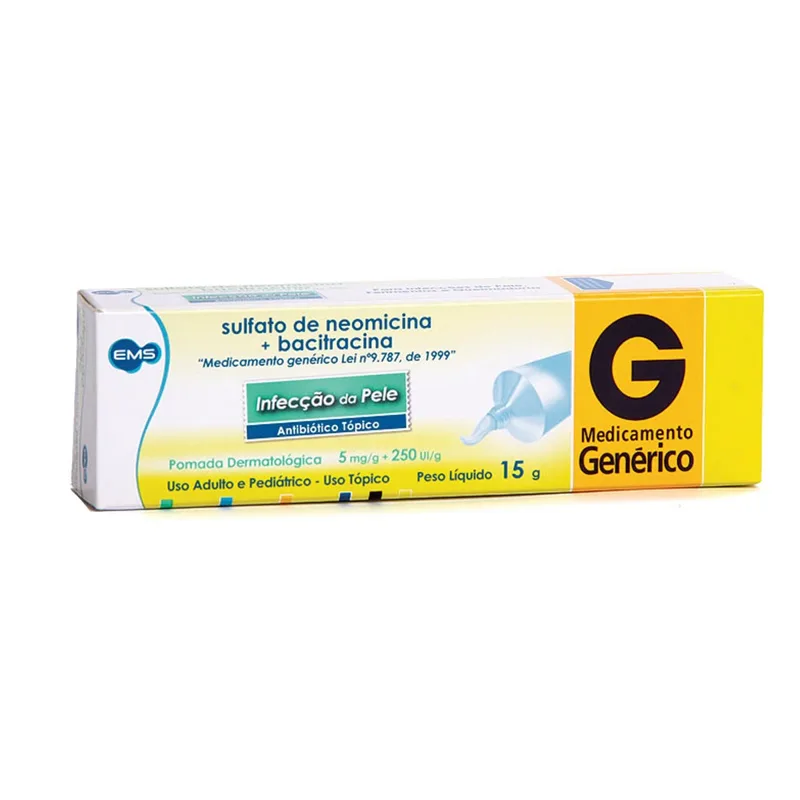 Neomicina+Bacitracina Pomada 15g Uniao Quimica