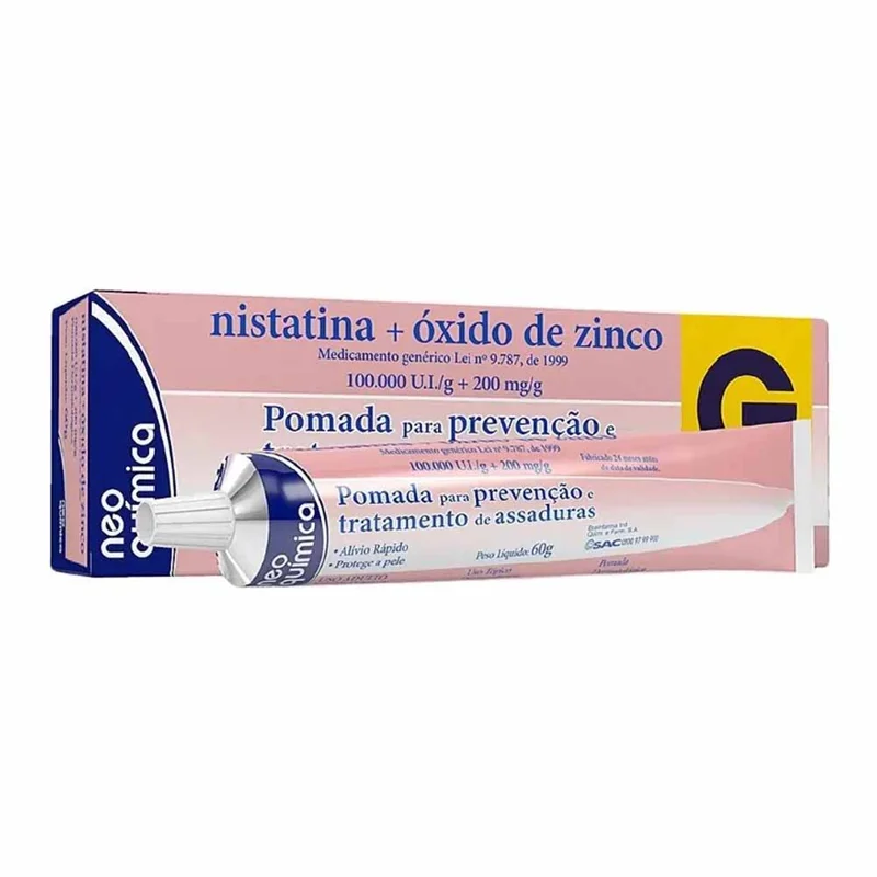 Nistatina+Oxido De Zinco 60g Neo Quimica