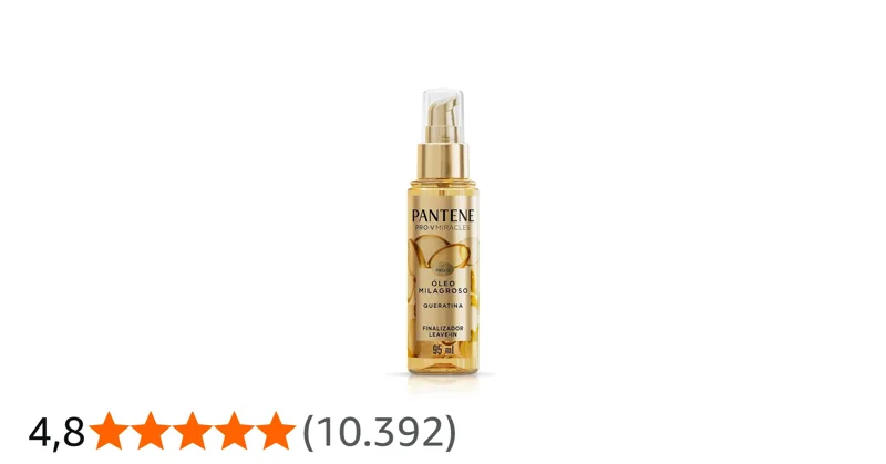 Oleo Capilar Pantene Milagroso Queratina 95ml