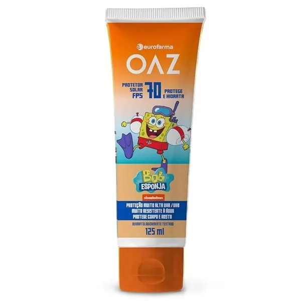 Protetor Solar Infantil Oaz Bob Esponja Fps70 125ml
