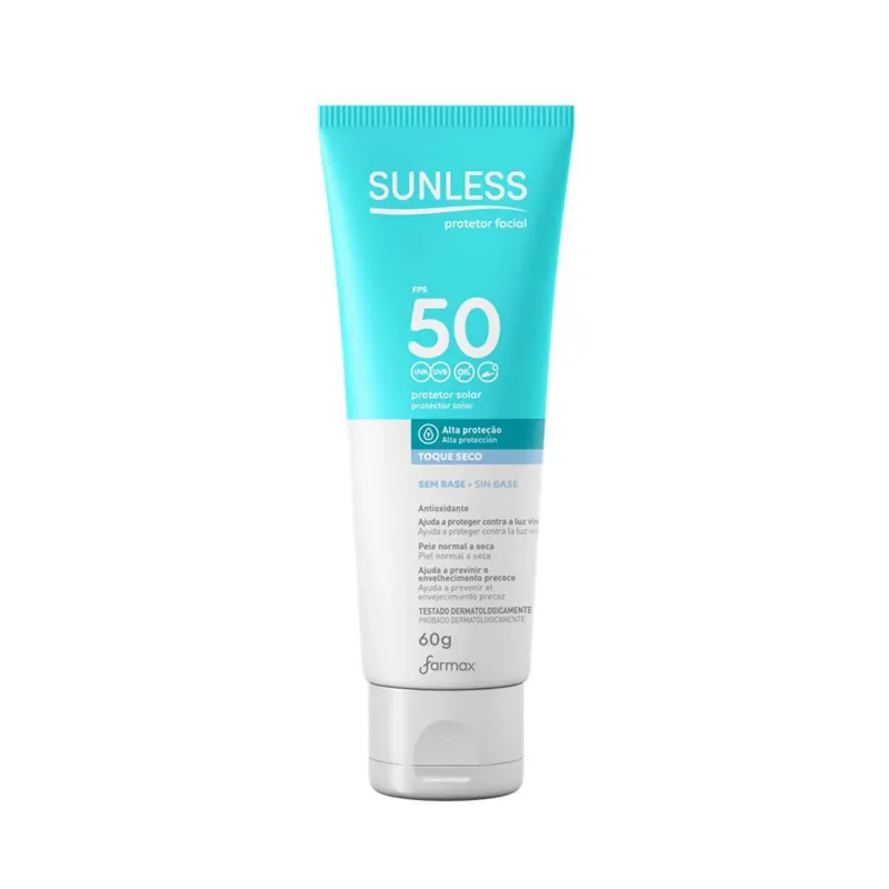Protetor Solar Sunless Fps 50 Facial 60 G