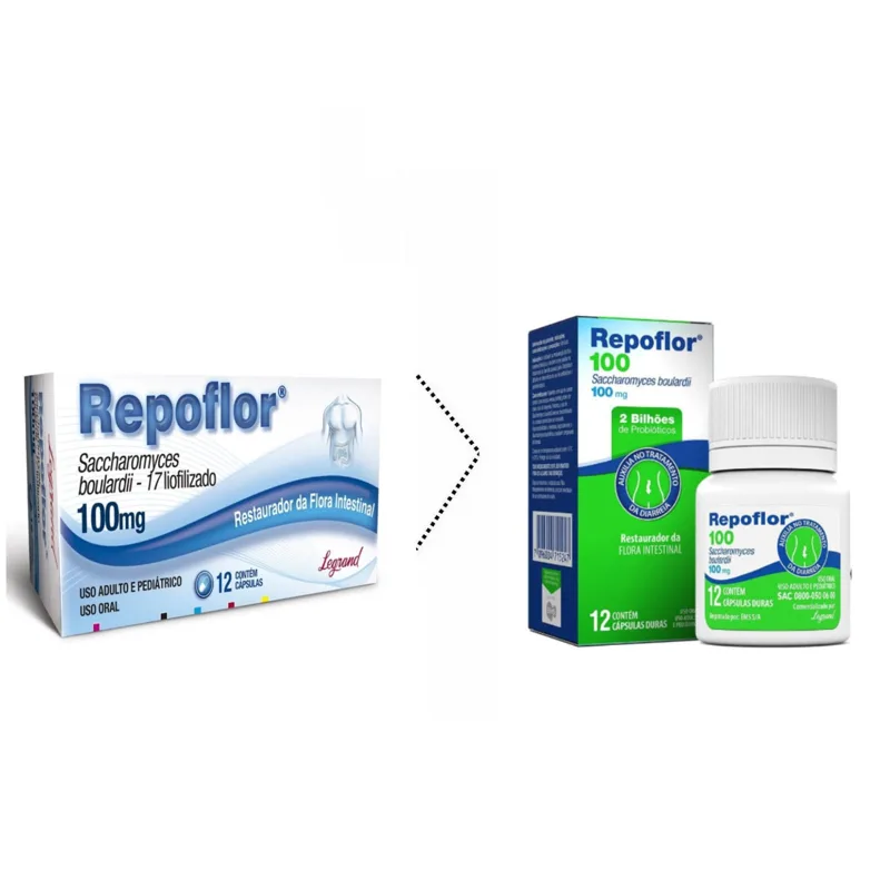 Repoflor 100mg 12 Cápsulas