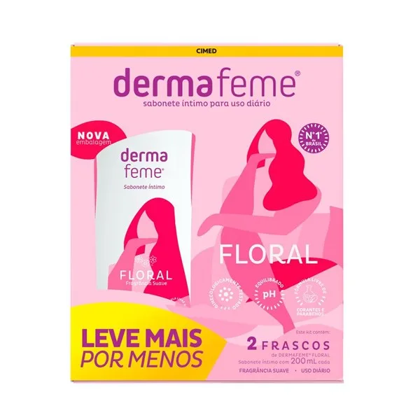 Sabonete Íntimo Dermafeme Floral 200ml