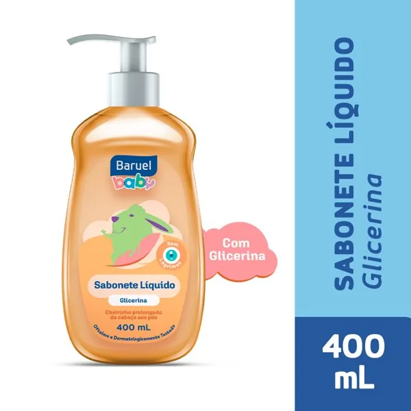 Sabonete Líquido Infantil Baruel Baby Glicerina 400ml