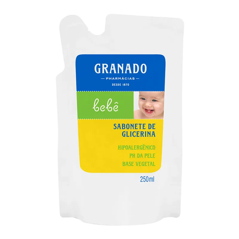 Sabonete Líquido Infantil Granado Glicerina Refil 250ml